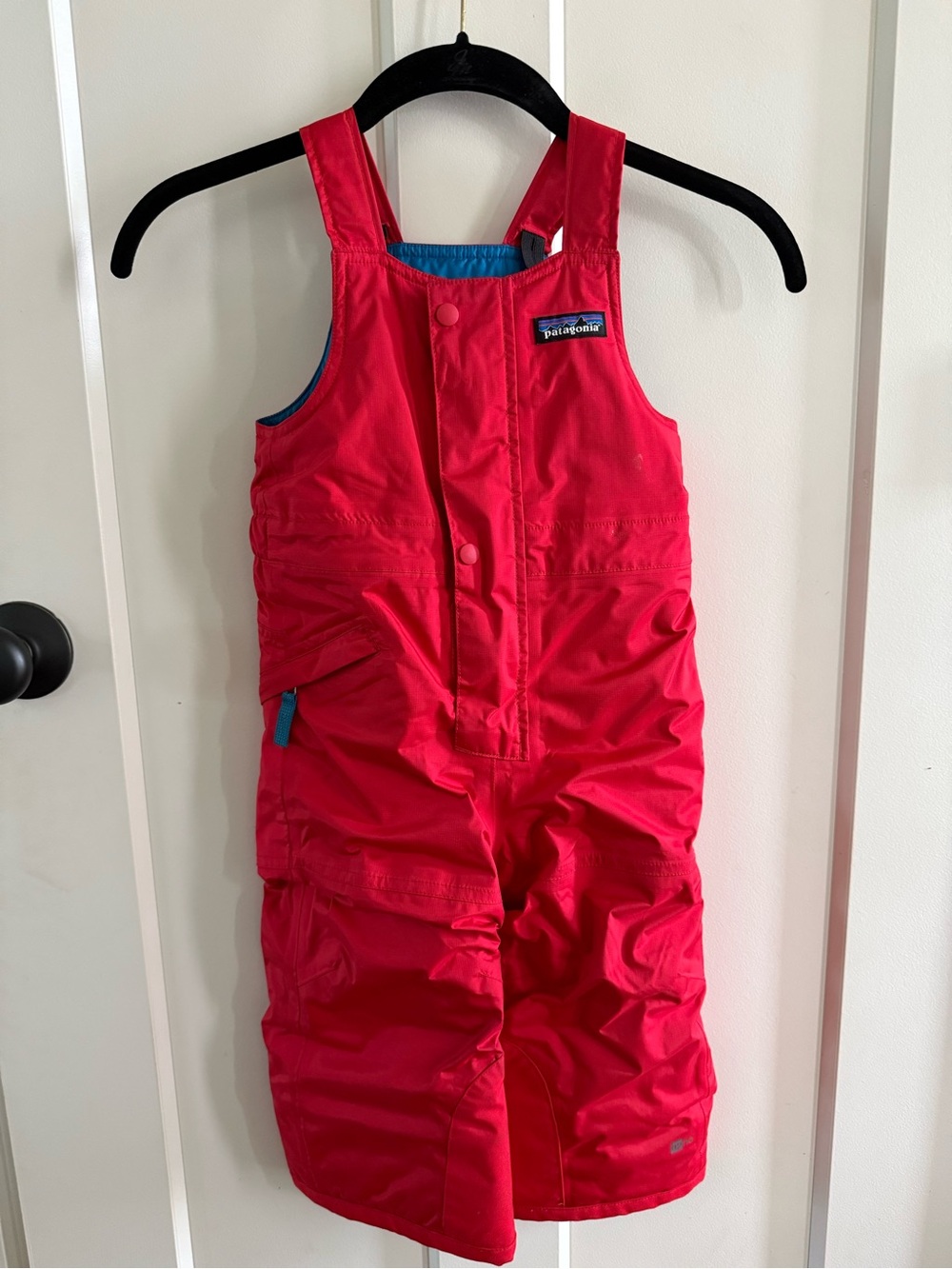 Patagonia Bright Red Kids Snow Overalls